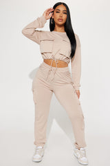 Finding Time Jogger Set  - Taupe