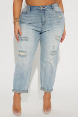 Gerrit Boyfriend Jeans - Medium Blue Wash