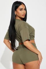 Going Along Short Set  - Olive