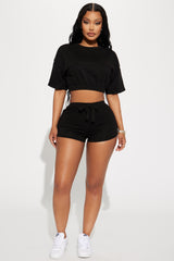 Going Along Short Set  - Black
