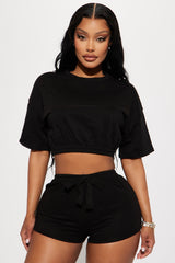 Going Along Short Set  - Black