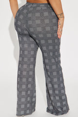 Victoria High Waisted Dress Pant - Black/White