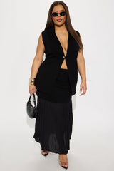 Parisian Muse Skirt Set - Black