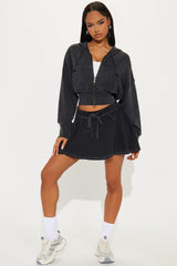 The Washed Skort - Black