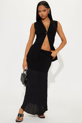 Parisian Muse Skirt Set - Black