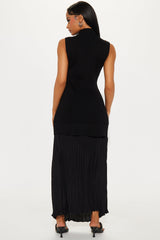 Parisian Muse Skirt Set - Black
