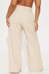 Angelica Straight Leg Trouser - Tan