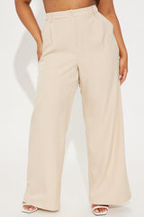 Angelica Straight Leg Trouser - Tan