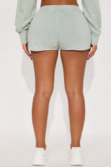 The Washed Sweat Shorts - Sage