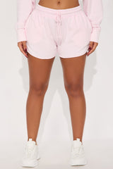 The Washed Sweat Shorts - Pink