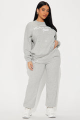 Homebody Club Jogger Set - Heather Grey