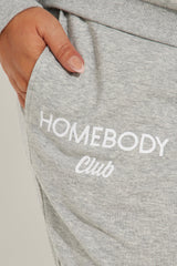 Homebody Club Jogger Set - Heather Grey