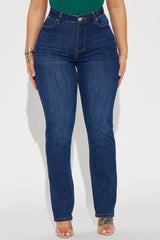 Break The Silence Booty Lifting Mom Jeans - Dark Wash