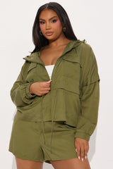 Safari Vibe Cargo Short Set - Olive