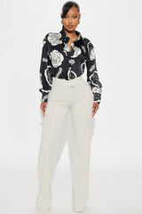 Call It Even Wide Leg Dress Pants - Oatmeal