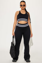Caddy Crew Flex Seamless Active Yoga Pant - Black