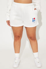 I Love NY Mini Shorts - Ivory