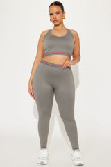 Power Up Flex Seamless Active Legging - Charcoal