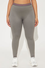 Power Up Flex Seamless Active Legging - Charcoal