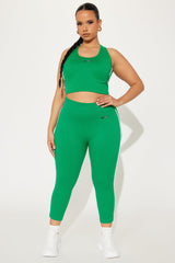 Court Cutie Effortless Seamless Active Capri Legging - Kelly Green