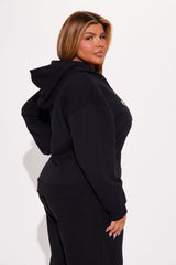 Von Dutch Vintage Cropped Hoodie - Black