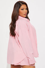 Jasmin Striped Boxer Short Set - Rose/Combo