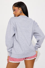 Cherry Bomb Crewneck Sweatshirt - Heather Grey