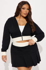Adriana Skirt Set - Black/White