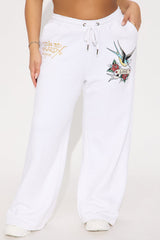 Ed Hardy Brave Eagle Pant - White