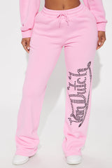 Von Dutch Classic Wide Leg Pant - Pink