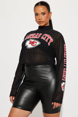 Kansas City Chiefs Half Time Show Crop Top - Black