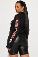 Kansas City Chiefs Half Time Show Crop Top - Black