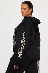 Ed Hardy Mary Hoodie - Black