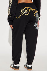 Ed Hardy Mary Jogger - Black
