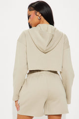 Go Minimal Fleece Short Set - Sage