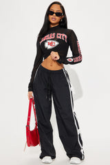 Kansas City Chiefs Half Time Show Crop Top - Black