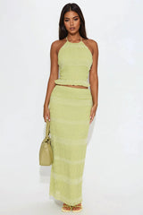 Florence Maxi Skirt Set - Sage