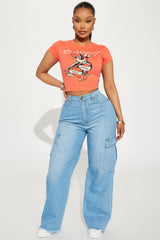In Full Effect Baggy Cargo Jeans - Light Wash