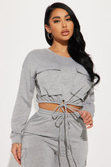 Finding Time Jogger Set  - Heather Grey