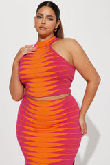 More Than You Know Skirt Set  - Pink/combo