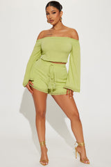 Down Time Short Set - Green