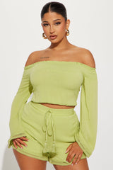 Down Time Short Set - Green
