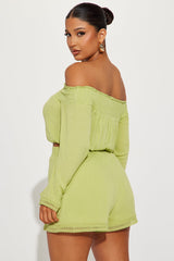 Down Time Short Set - Green