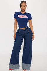 Doing Better Cuffed Carpenter Jeans - Dark Wash