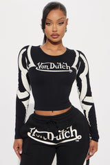 Von Dutch Trendy Baby Tee - Black/White