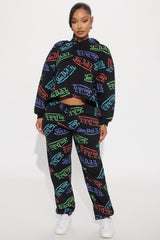 Von Dutch Colorful Logo Jogger - Black/combo