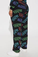 Von Dutch Colorful Logo Jogger - Black/combo