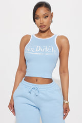 Von Dutch Ringer Tank Top - Blue