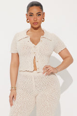 Raven Cozy Pant Set - Cream