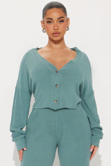 Cozy N Chill Pant Set - Teal